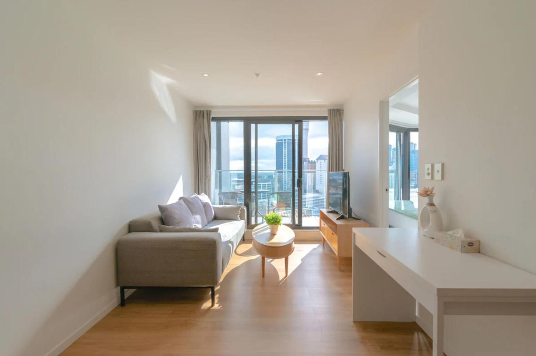 אוקלנד Skytower And City View 2 Bedroom Apartment On High Floor מראה חיצוני תמונה